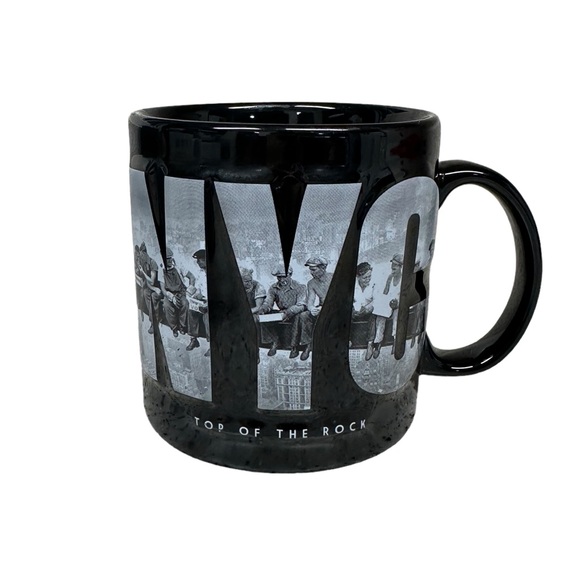 Top of the Rock NYC “Lunch Atop a Skyscraper” 16oz Coffee Mug Rockefeller Center - Picture 5 of 5